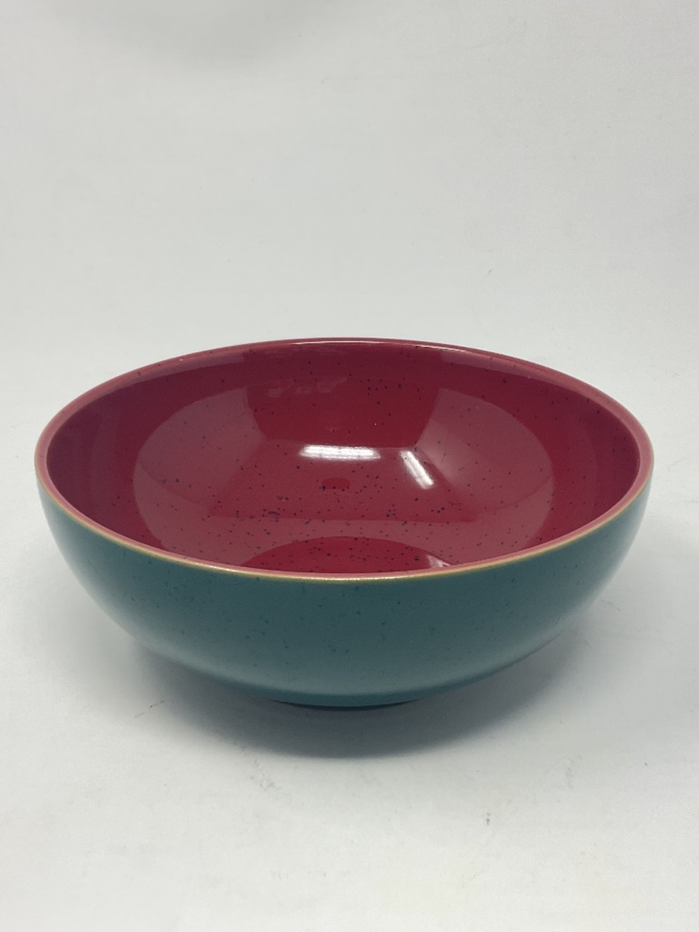 Denby Harlequin (retired) Stoneware Red Green Soup Cereal Bowl (7 available)